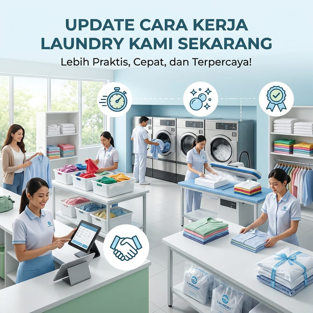 Update Cara Kerja Laundry Kami Sekarang: Lebih Praktis, Cepat, dan Terpercaya!