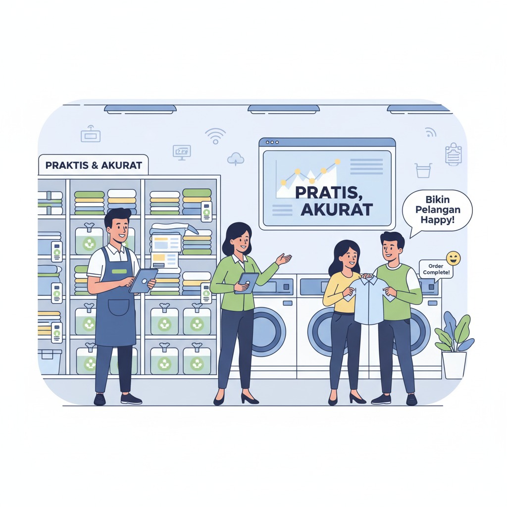 Kelola Bisnis Laundry Makin Praktis! Praktis, Akurat, dan Bikin Pelanggan Happy!