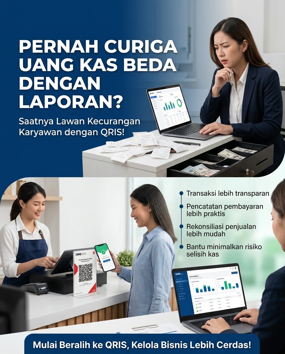 Pernah Curiga Uang Kas Beda dengan Laporan? Saatnya Lawan Kecurangan Karyawan dengan QRIS!