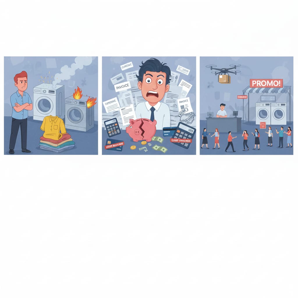 3 Kesalahan Fatal yang Bisa Bikin Bisnis Laundry Gulung Tikar