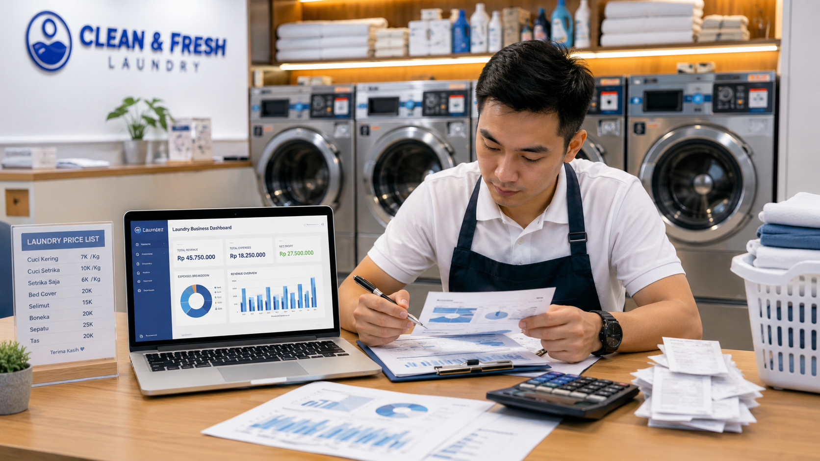 Pembukuan Laundry di Awal atau Akhir Bulan? Ini Waktu Terbaik agar Keuangan Bisnis Lebih Rapi
