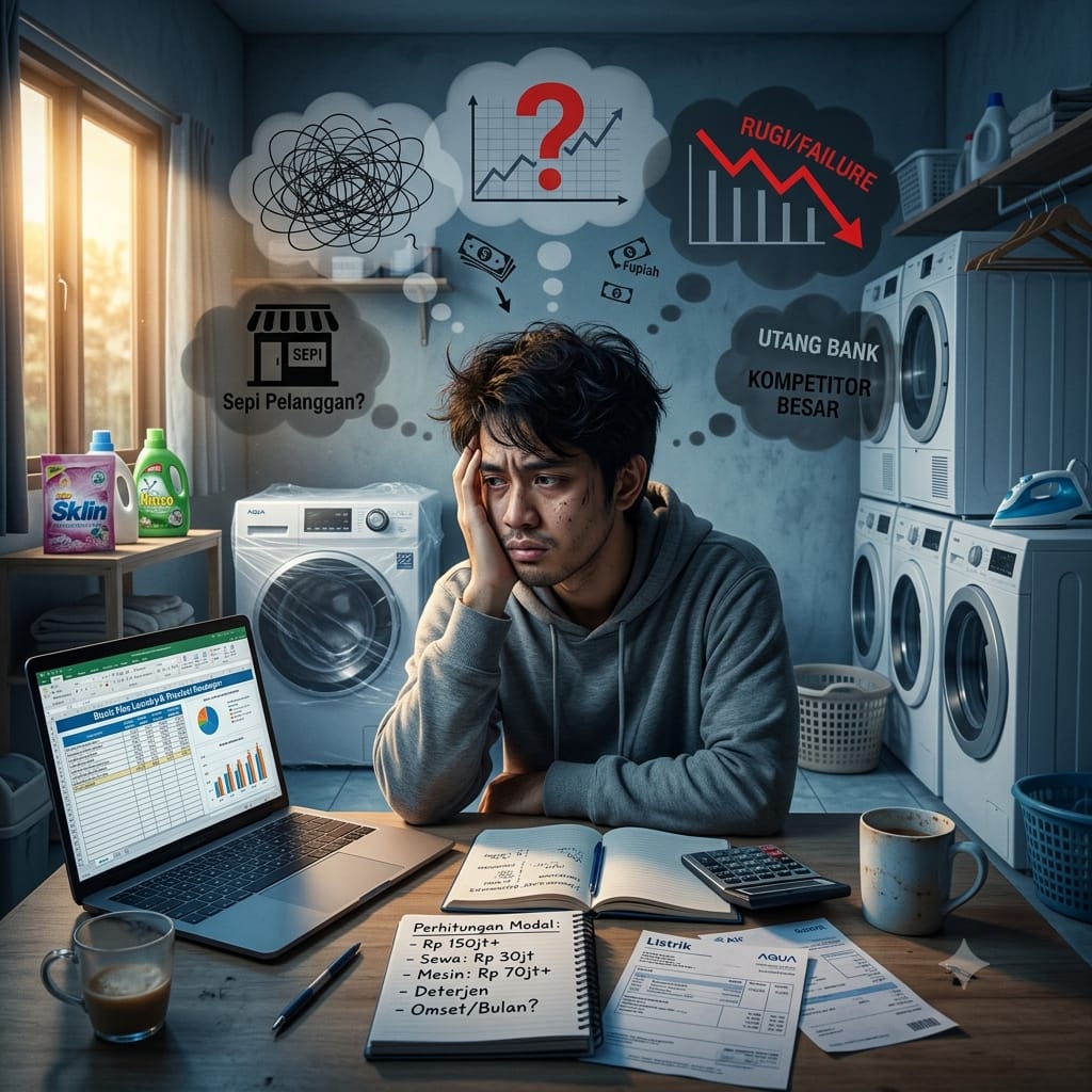 Aku Overthinking Saat Mau Memulai Bisnis Laundry